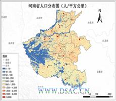 河南省人口密度数据数据服务
