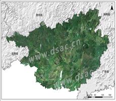 广西壮族自治区Landsat 8卫星影像