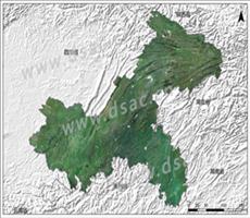 重庆市Landsat 8卫星影像