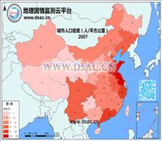 2007年城区人口密度