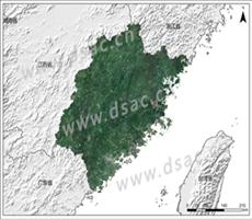 福建省Landsat 8卫星影像