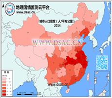 2014年城区人口密度