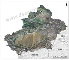 新疆维吾尔自治区Landsat 8卫星影像