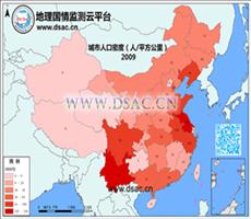 2009年城区人口密度