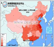 2010年城区人口密度