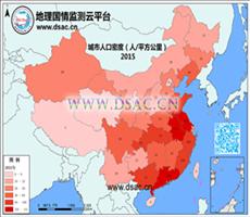 2015年城区人口密度