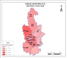 天津市2017年第三产业生产总值
