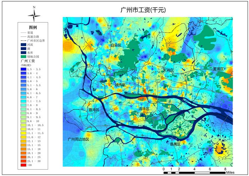 广州市工资趋势图