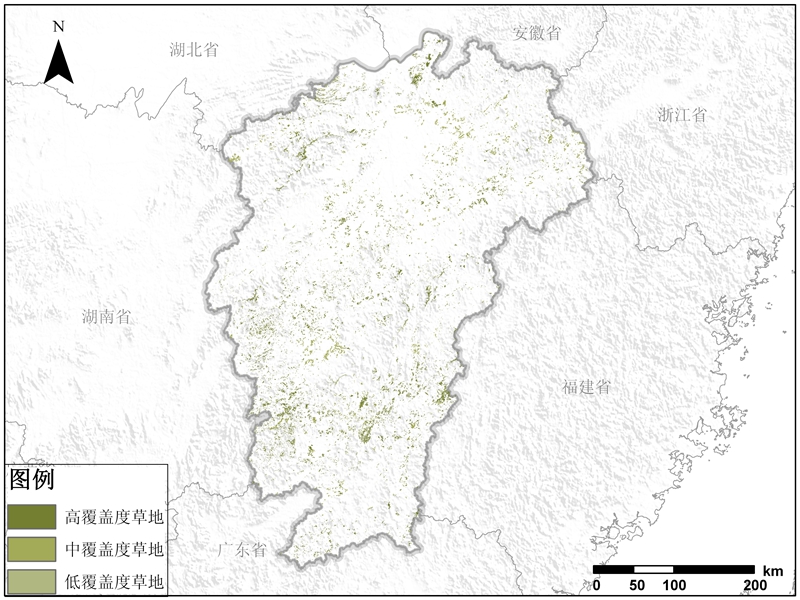江西省草地资源空间分布产品