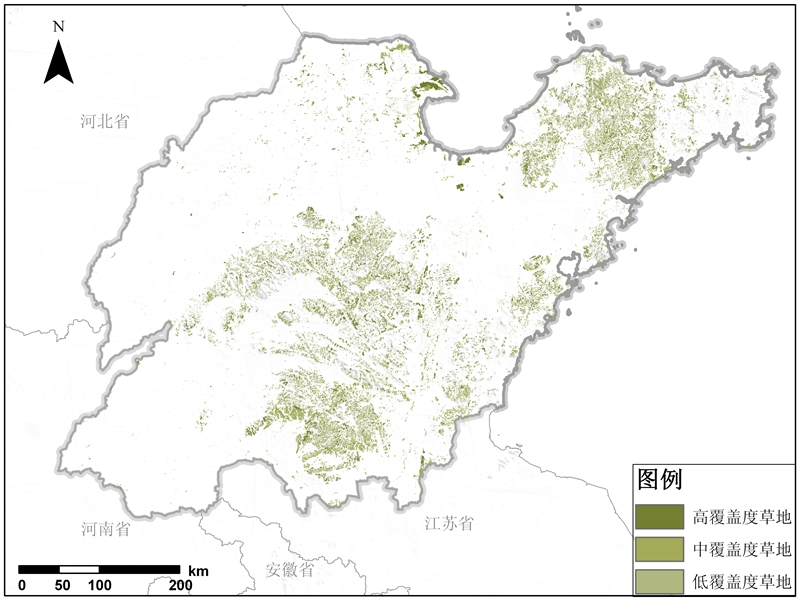 山东省草地资源空间分布产品