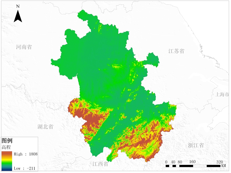 安徽省DEM数据产品