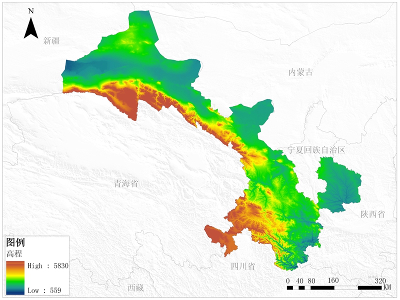 甘肃省DEM数据产品