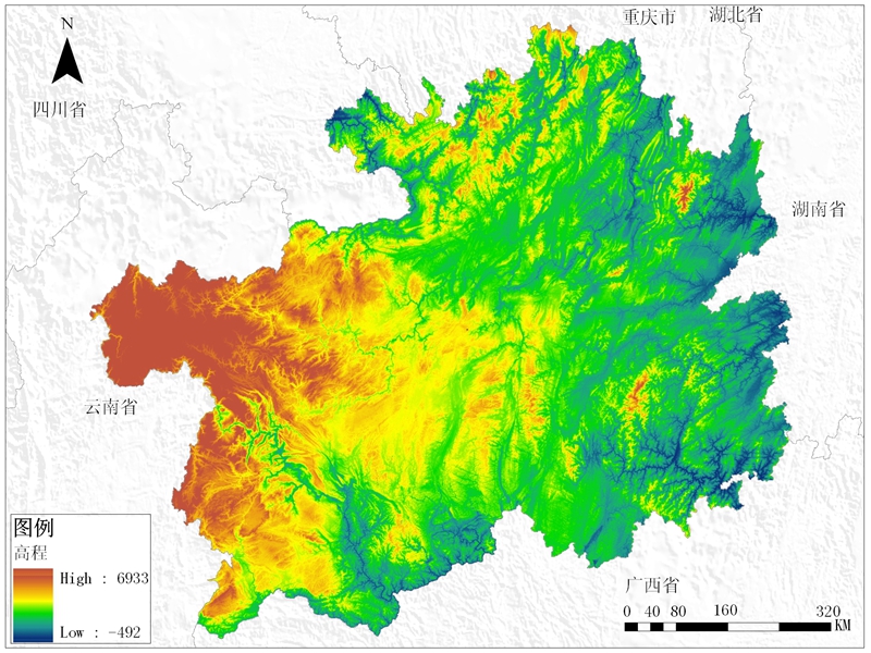 贵州省DEM数据产品