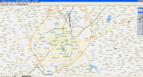 白城市电子地图矢量数据图片