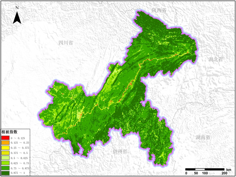 重庆市植被指数