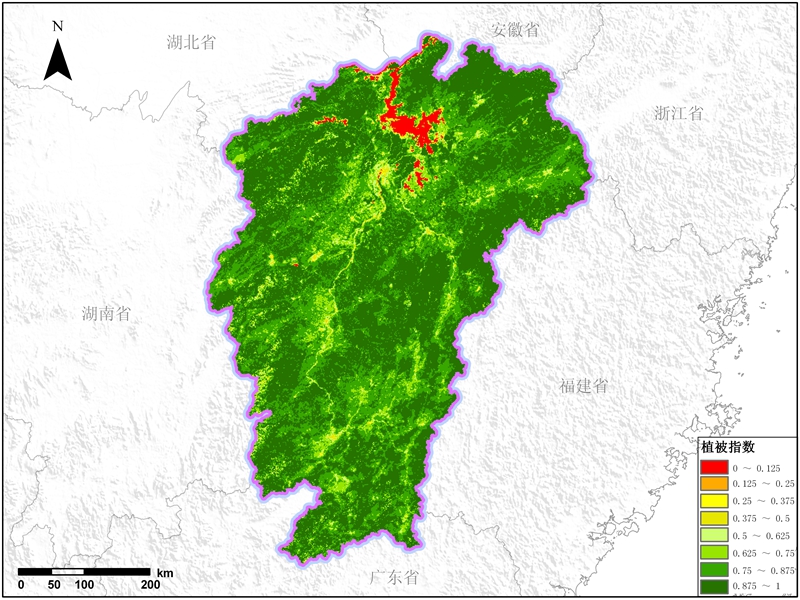 江西省植被指数