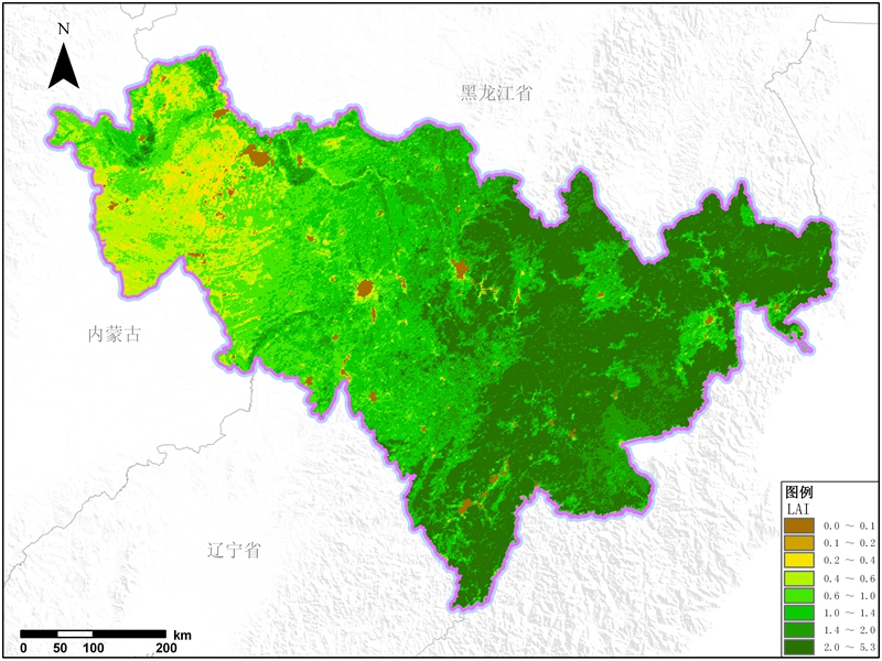 吉林省叶面积指数