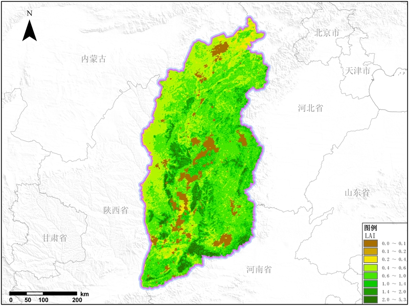 山西省叶面积指数