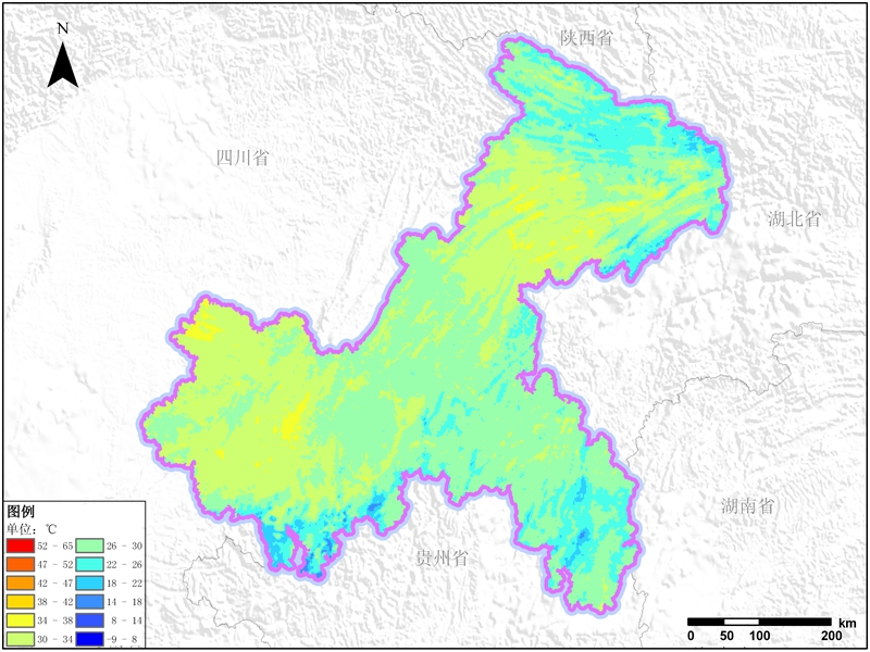 重庆市地表温度数据