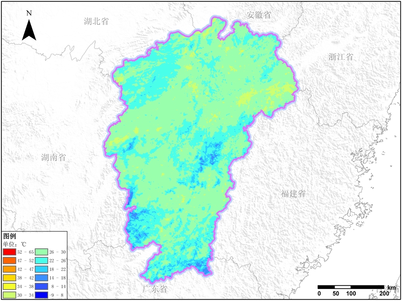 江西省地表温度数据