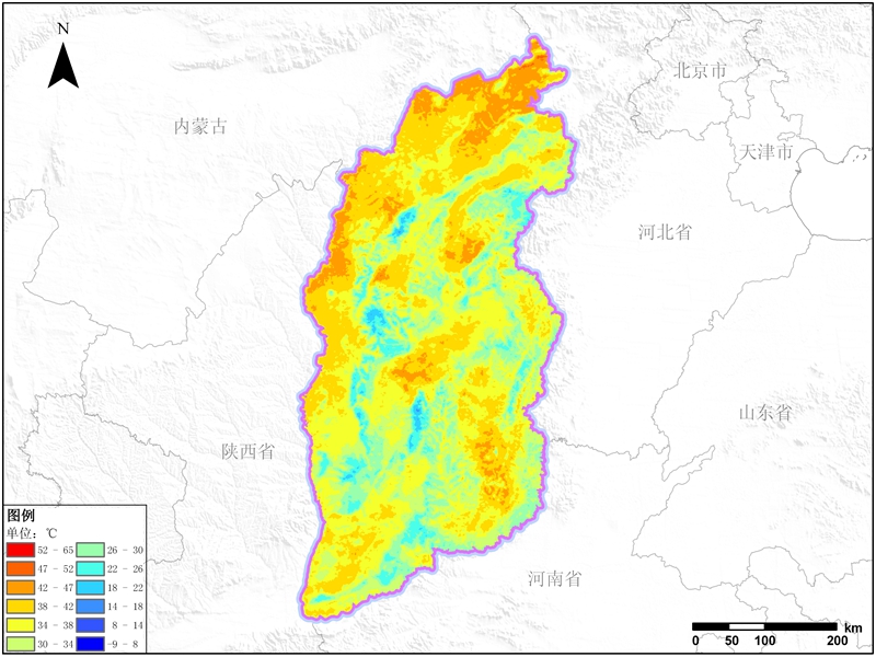 山西省地表温度数据