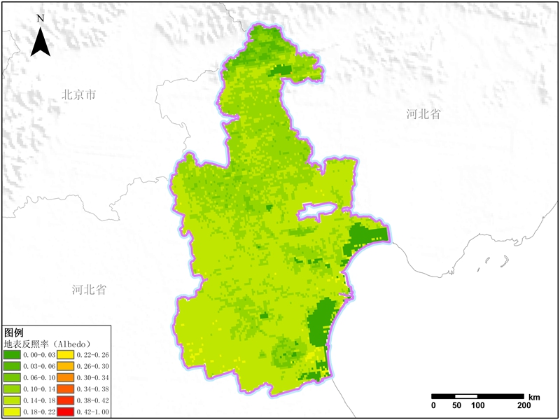 天津市地表反照率数据