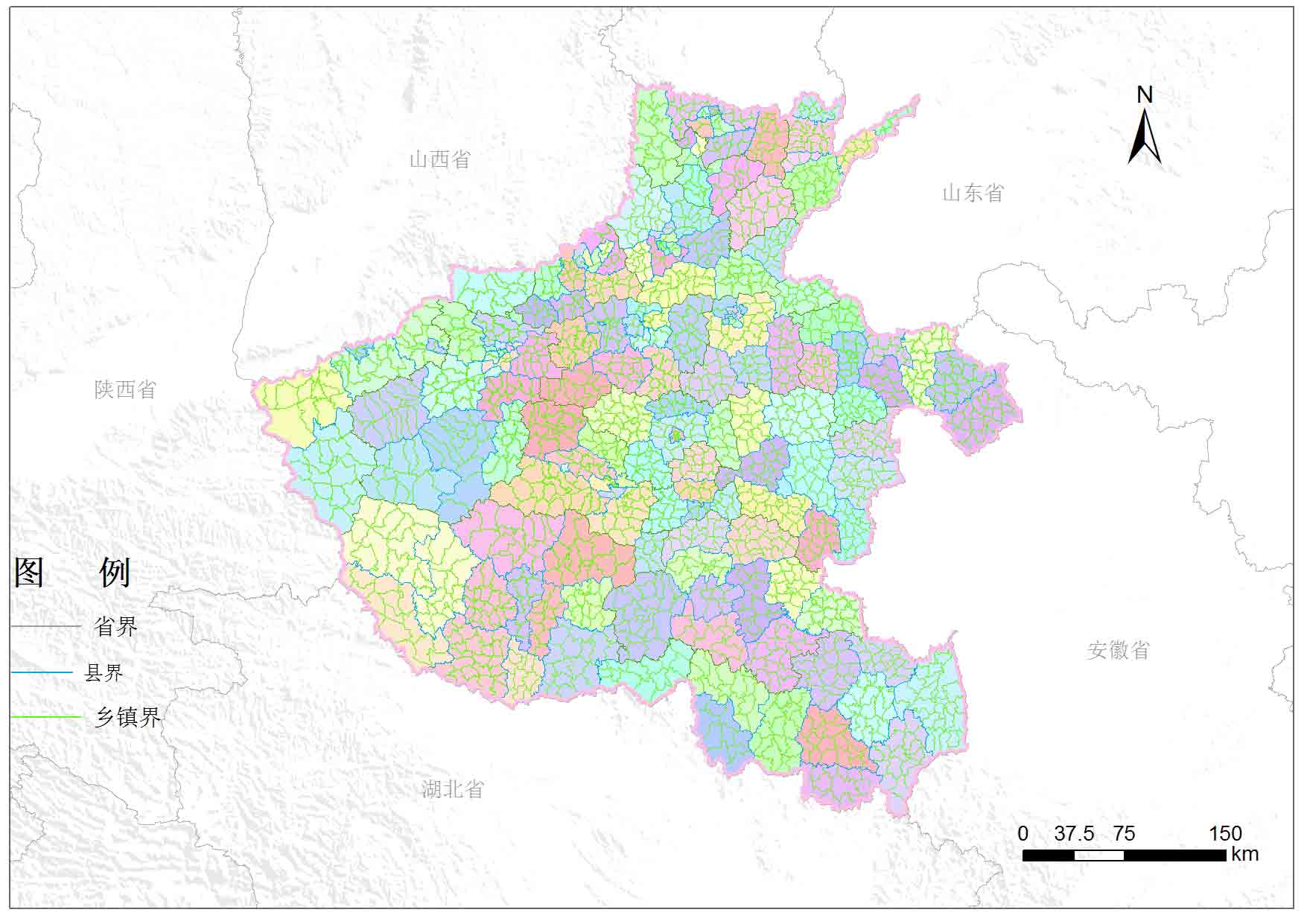 河南省行政区域地图展示图片