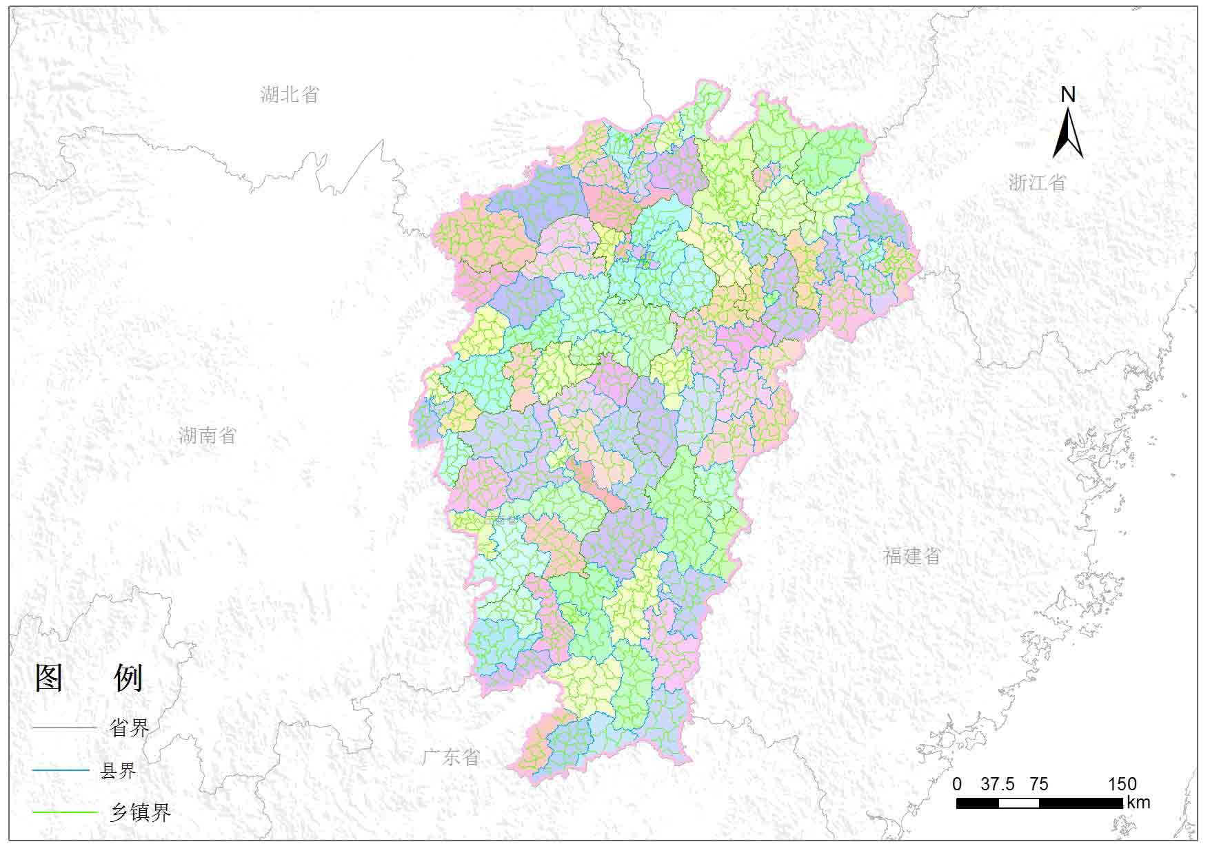 2014年江西省乡镇行政区划数据图片