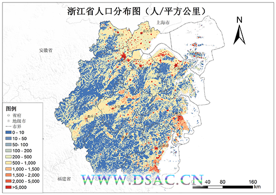 人口密度_浙江省人口密度