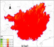广西多年平均气温空间分布数据服务