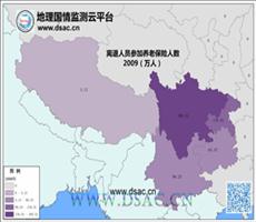 2009年西南离退人员养老保险人数