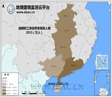 2015年中南城镇职工养老保险人数