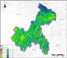 卫星遥感数据反演重庆市增强型植被指数（EVI）数据服务