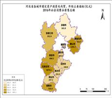 河北省2016年社会消费品零售总额（固定资产投资及内贸、外径）