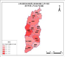 山西省2017年第二产业总产出指数（上年=100）