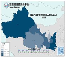 2006年西北离退人员养老保险人数