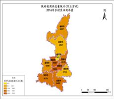 陕西省2016年乡村生活用水量