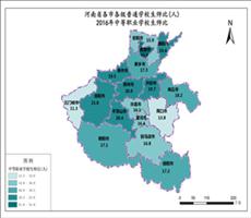 河南省2016年中等职业学校生师比（各市各级普通学校生师比）