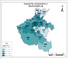 河南省2016年在职教职工数（各市技工学校基本情况）