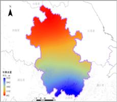 安徽省年降雨量空间分布数据服务