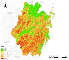 浙江省坡度分级数据产品