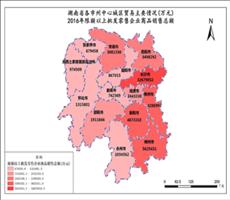湖南省2016年限额以上批发零售企业商品销售总额