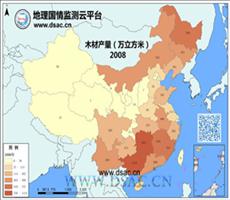 2008年木材产量