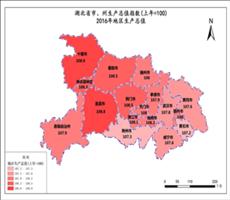 湖北省市、州生产总值指数数据