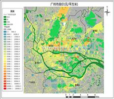 广州市2018年（上半年）房价热点图   