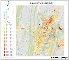 重庆市2018年房租热点图   