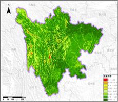 遥感数据反演四川省植被指数（NDVI）数据服务