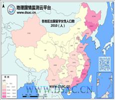 2010年各地区出国留学女性人口数