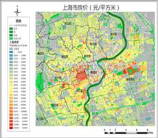 上海市2018年（上半年）房价热点图   