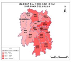 湖南省2016年实际利用外商直接投资金额